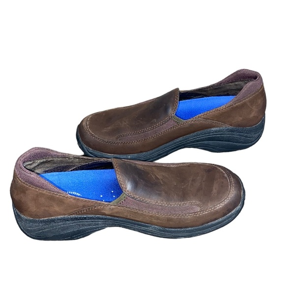 Merrell Womens Treviso Moc Loafers Shoes Brown Leather Slip On Air Cushion 8.5 - Picture 3 of 3